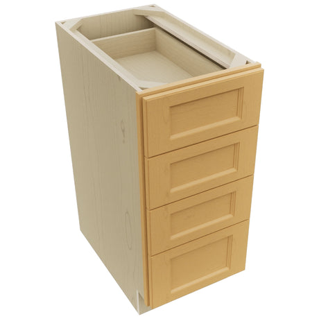 Fabuwood Fusion Timber DB15-4 Base 4 Drawers Cabinet, Top View