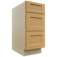 Fabuwood Fusion Timber DB15 Base 3 Drawers Cabinet, Front View