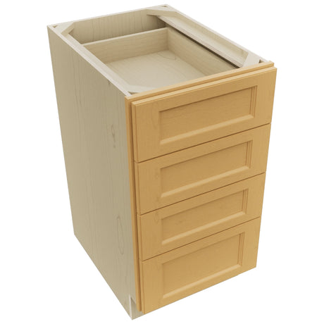 Fabuwood Fusion Timber DB18-4 Base 4 Drawers Cabinet, Top View