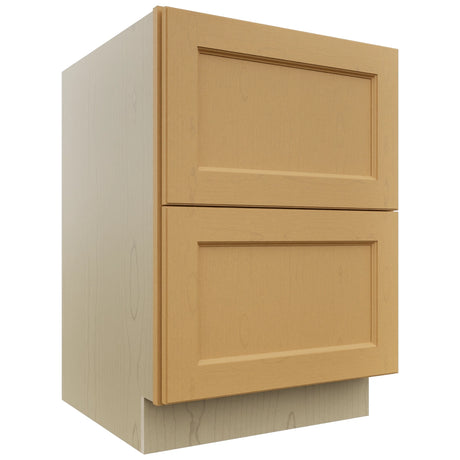 Fabuwood Fusion Timber DB24-2 Base 2 Drawers Cabinet, Front View