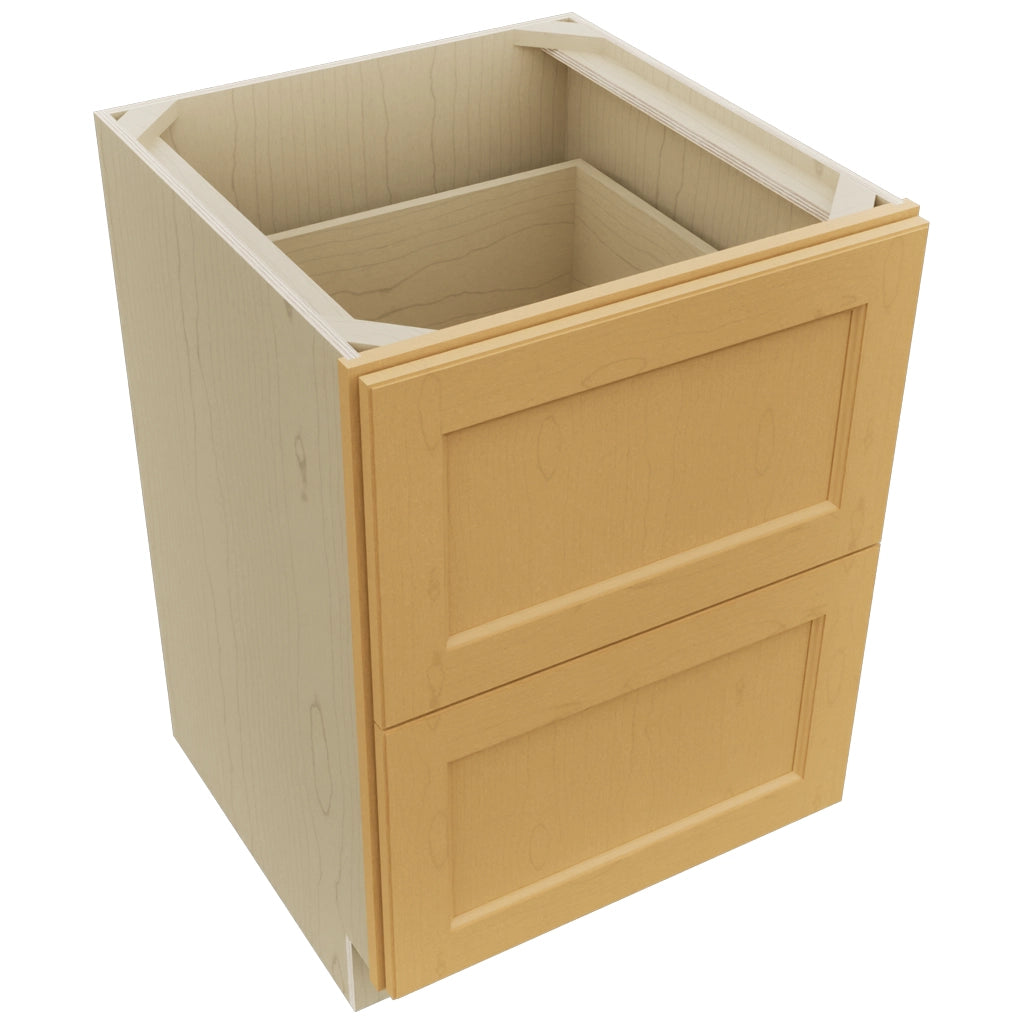 Fabuwood Fusion Timber DB24-2 Base 2 Drawers Cabinet, Top View