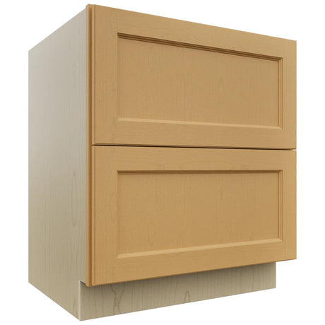 Fabuwood Fusion Timber DB30-2 Base 2 Drawers Cabinet, Front View