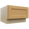 Fabuwood Fusion Timber DBS24 Base Bench Seat Cabinet, Front View
