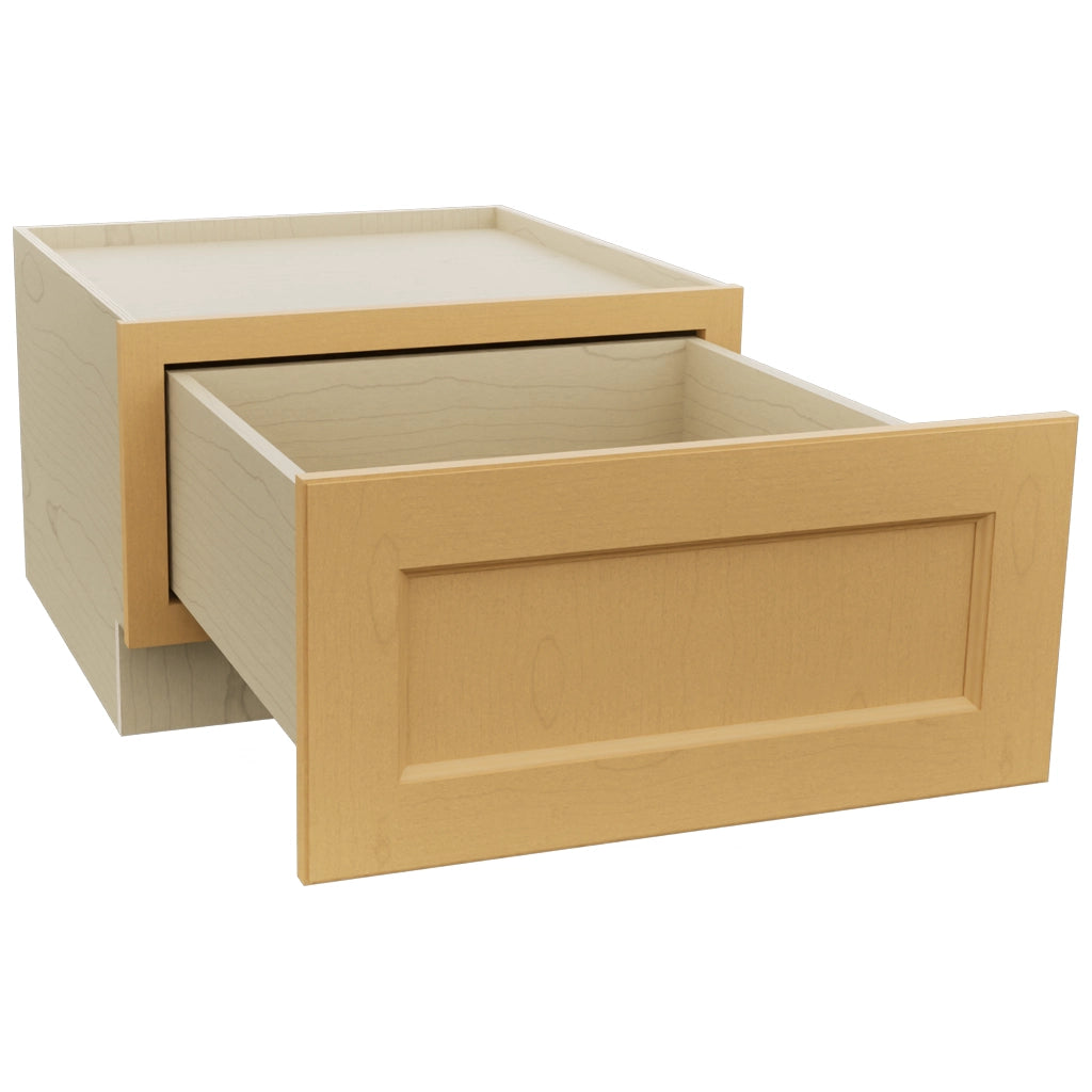 Fabuwood Fusion Timber DBS24 Base Bench Seat Cabinet, Open View