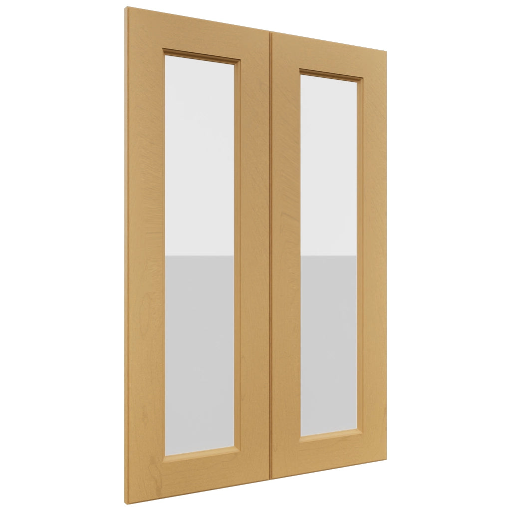 Fabuwood Fusion Timber DS GDW2436 Wall Glass Door, Front View