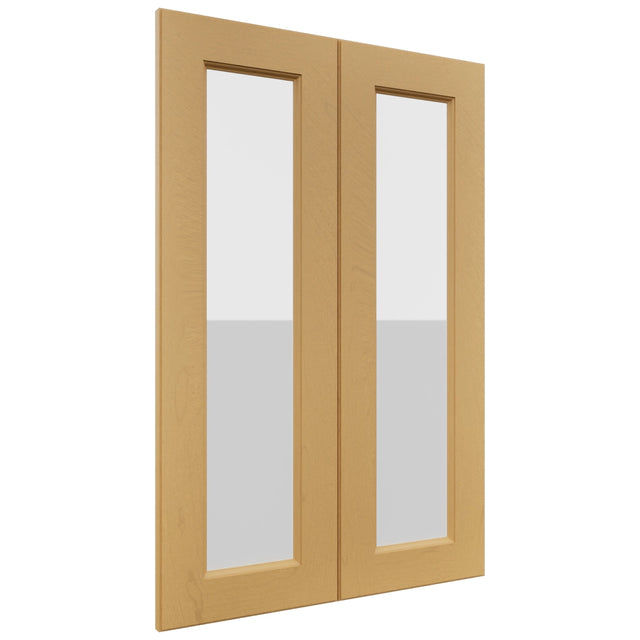 Fabuwood Fusion Timber DS GDW2436 Wall Glass Door, Front View