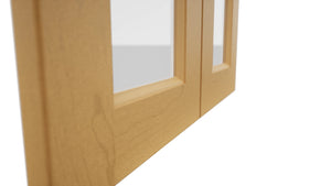 Fabuwood Fusion Timber DS GDW2436 Wall Glass Door, Detail View
