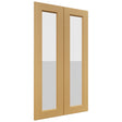 Fabuwood Fusion Timber DS GDW2442 Wall Glass Door, Front View