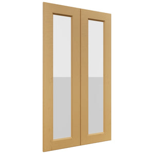 Fabuwood Fusion Timber DS GDW2442 Wall Glass Door, Front View