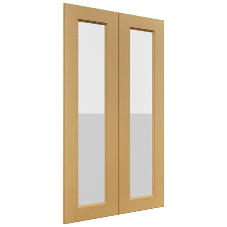 Fabuwood Fusion Timber DS GDW2442 Wall Glass Door, Front View