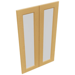 Fabuwood Fusion Timber DS GDW2442 Wall Glass Door, Top View