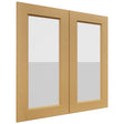 Fabuwood Fusion Timber DS GDW3030 Wall Glass Door, Front View