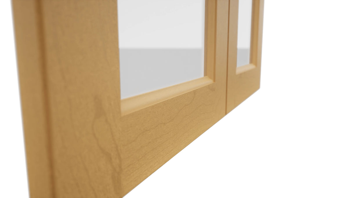 Fabuwood Fusion Timber DS GDW3030 Wall Glass Door, Detail View