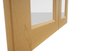 Fabuwood Fusion Timber DS GDW3030 Wall Glass Door, Detail View