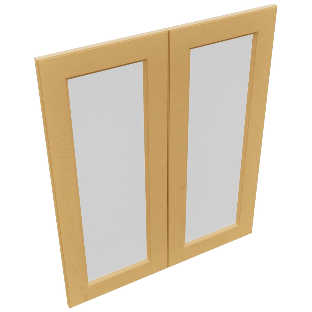 Fabuwood Fusion Timber DS GDW3036 Wall Glass Door, Top View