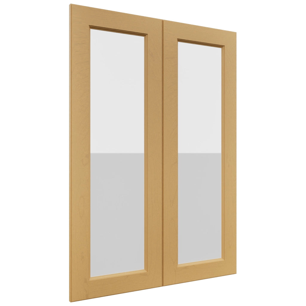 Fabuwood Fusion Timber DS GDW3042 Wall Glass Door, Front View
