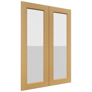 Fabuwood Fusion Timber DS GDW3042 Wall Glass Door, Front View