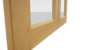Fabuwood Fusion Timber DS GDW3042 Wall Glass Door, Detail View