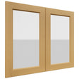 Fabuwood Fusion Timber DS GDW3630 Wall Glass Door, Front View