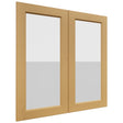 Fabuwood Fusion Timber DS GDW3636 Wall Glass Door, Front View