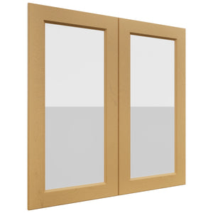Fabuwood Fusion Timber DS GDW3636 Wall Glass Door, Front View