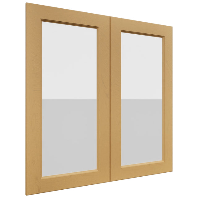 Fabuwood Fusion Timber DS GDW3636 Wall Glass Door, Front View