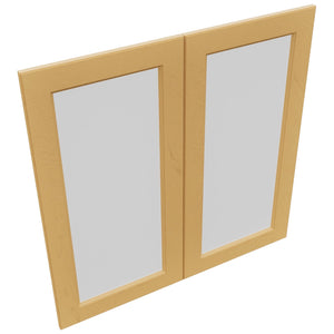 Fabuwood Fusion Timber DS GDW3636 Wall Glass Door, Top View