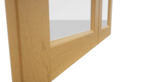 Fabuwood Fusion Timber DS GDW3636 Wall Glass Door, Detail View