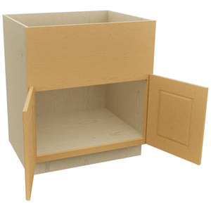 Fabuwood Fusion Timber FS30 Base Farm Sink Cabinet, Open View