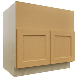 Fabuwood Fusion Timber FS36 Base Farm Sink Cabinet, Front View