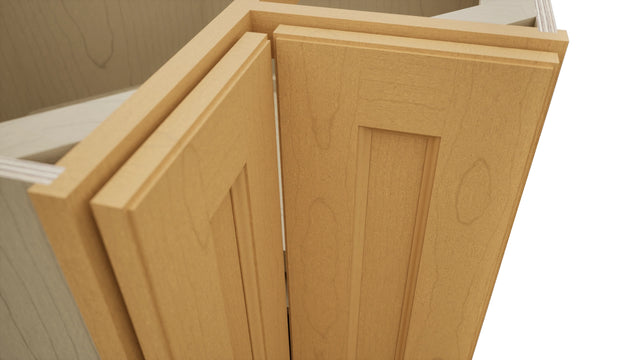 Fabuwood Fusion Timber LSB33 Base Corner Lazy Susan Cabinet, Detail View