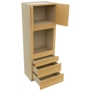Fabuwood Fusion Timber OC3396S Tall Oven Cabinet Single, Open View