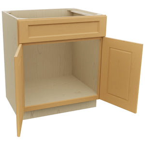 Fabuwood Fusion Timber SB30 Base Sink Cabinet, Open View