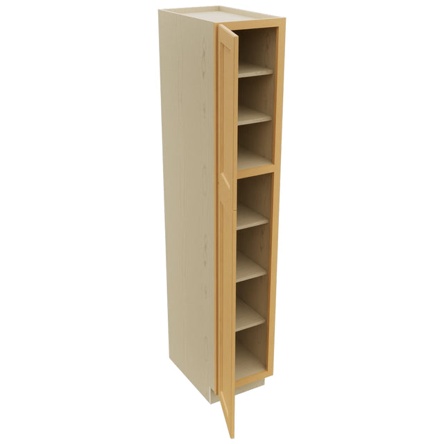 Fabuwood Fusion Timber TP152484 Tall Pantry Cabinet, Open View