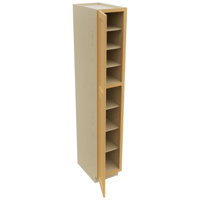 Fabuwood Fusion Timber TP152490 Tall Pantry Cabinet, Open View