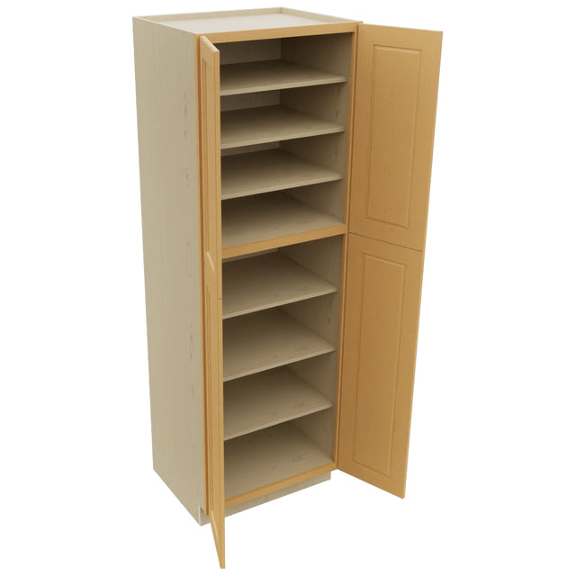 Fabuwood Fusion Timber TP302490 Tall Pantry Cabinet, Open View