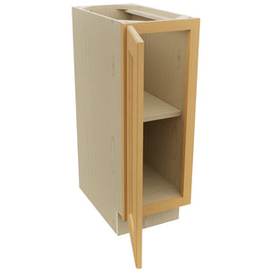 Fabuwood Fusion Timber VB12FD Vanity Base Full Height Cabinet, Open View
