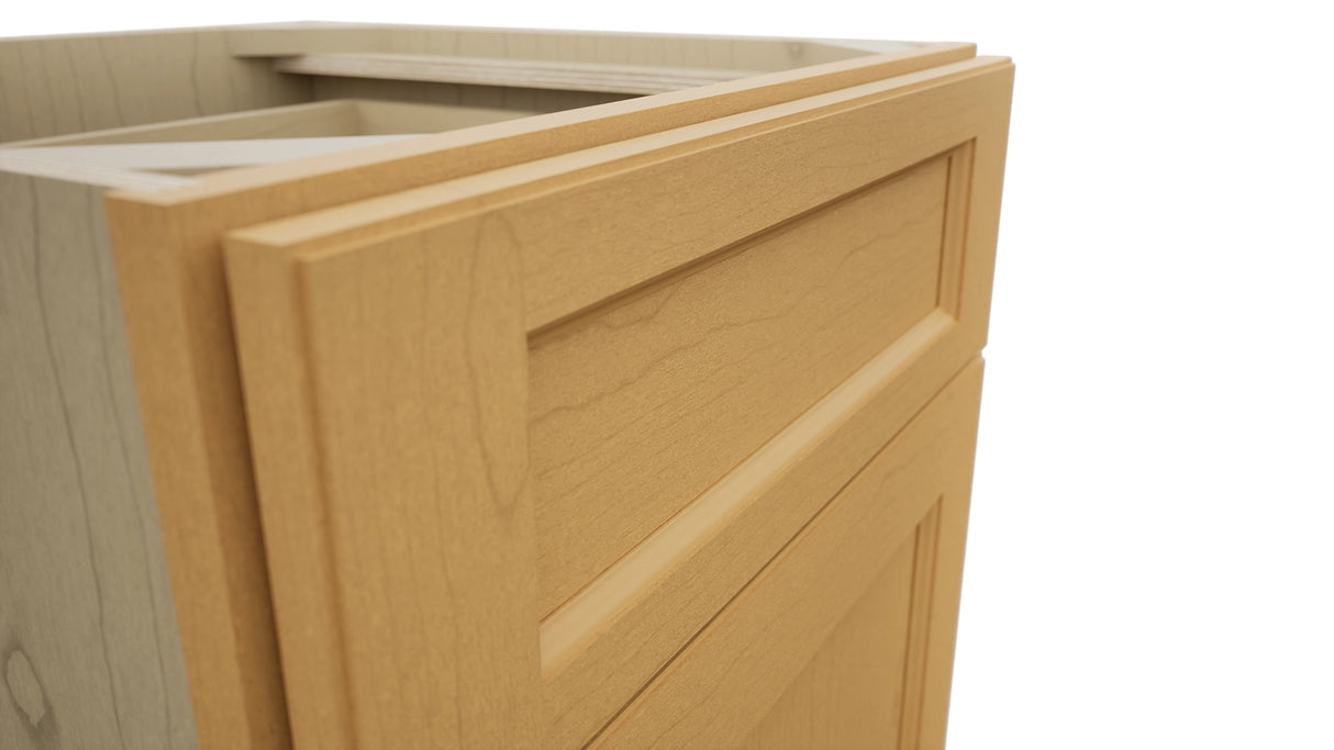 Fabuwood Fusion Timber VB21-34 Vanity Base Standard Cabinet, Detail View
