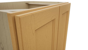 Fabuwood Fusion Timber VB27FD Vanity Base Full Height Cabinet, Detail View