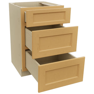Fabuwood Fusion Timber VDB21-34 Vanity Drawer Cabinet, Open View