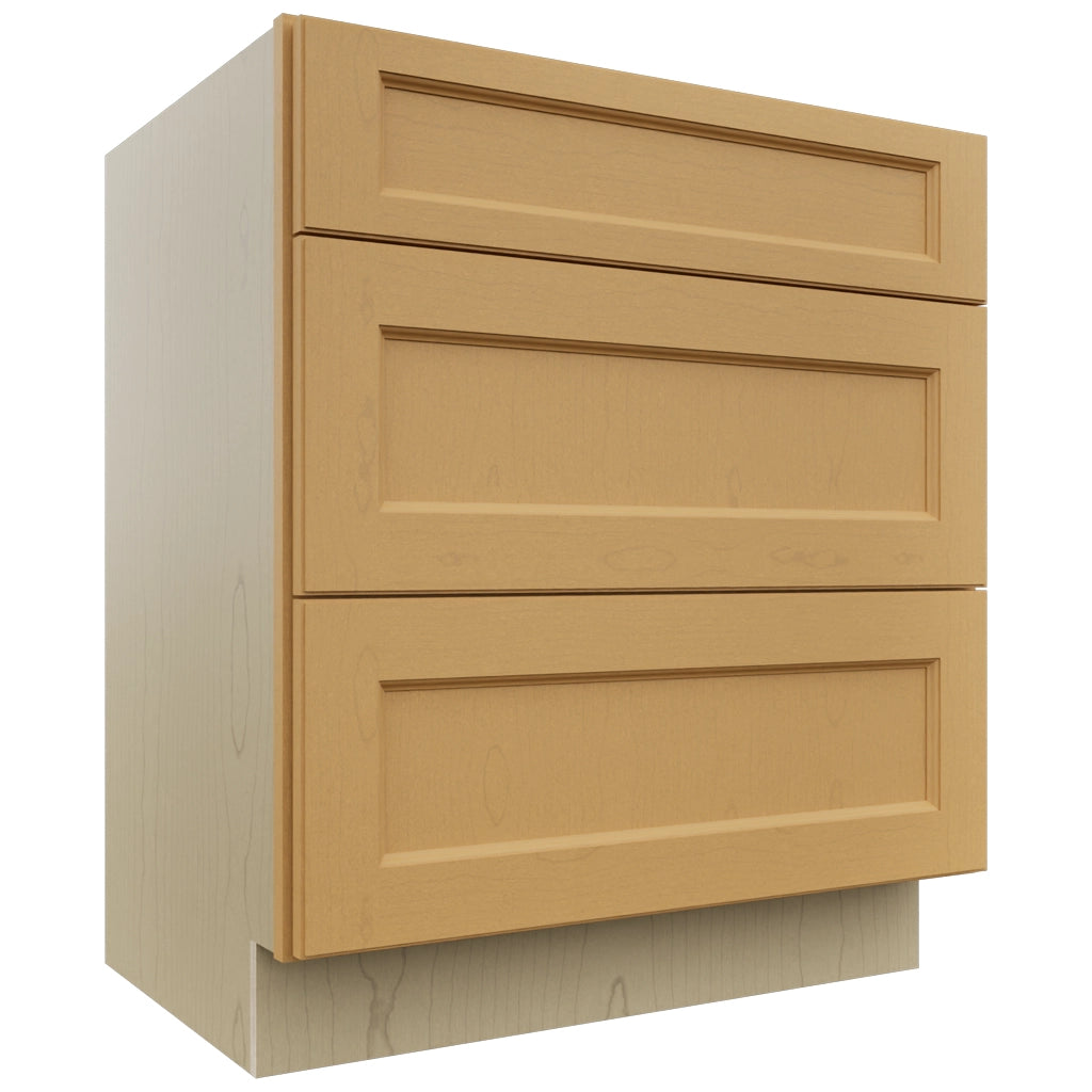 Fabuwood Fusion Timber VDB30-34 Vanity Drawer Cabinet, Front View