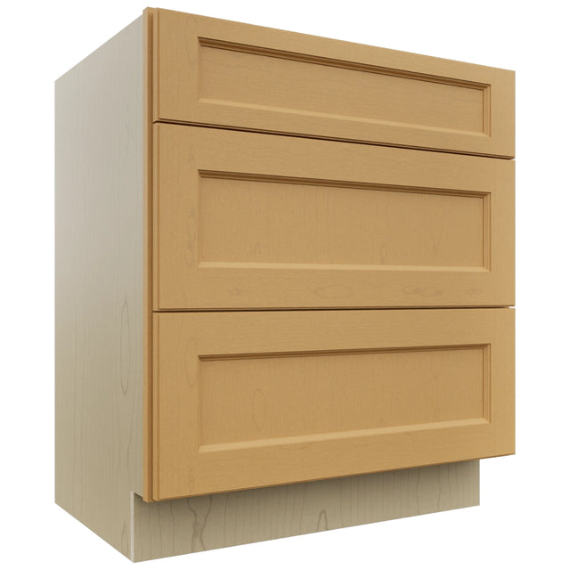 Fabuwood Fusion Timber VDB30-34 Vanity Drawer Cabinet, Front View