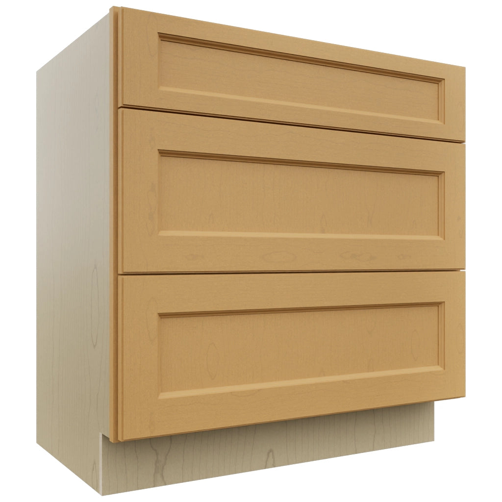 Fabuwood Fusion Timber VDB33-34 Vanity Drawer Cabinet, Front View