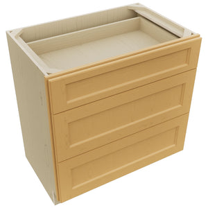 Fabuwood Fusion Timber VDB33-34 Vanity Drawer Cabinet, Top View