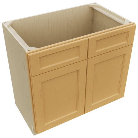 Fabuwood Fusion Timber VSB36-34 Vanity Sink Cabinet, Top View