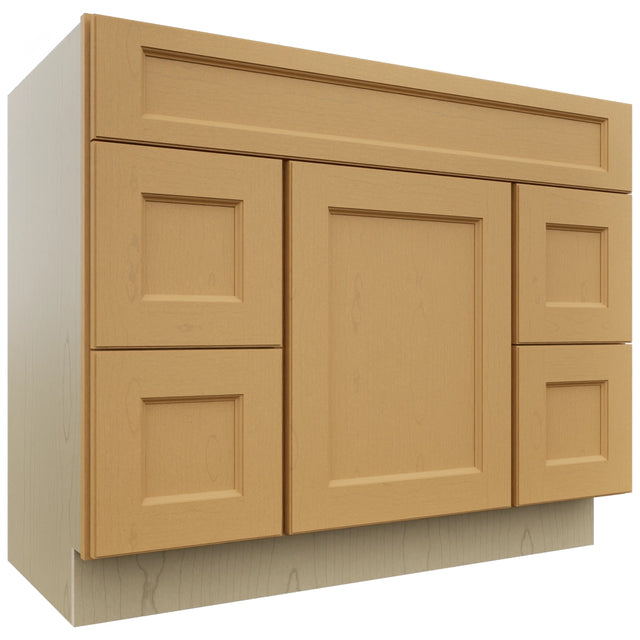 Fabuwood Fusion Timber VSD30DL Vanity Combo Cabinet, Front View