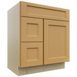 Fabuwood Fusion Timber VSD36DL Vanity Combo Cabinet, Front View