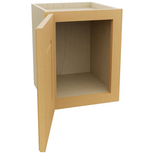 Fabuwood Fusion Timber W1215 Wall Standard Cabinet, Open View