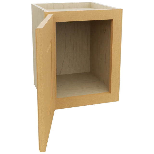 Fabuwood Fusion Timber W1215 Wall Standard Cabinet, Open View