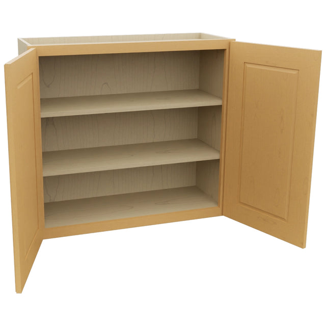 Fabuwood Fusion Timber W3330 Wall Standard Cabinet, Open View